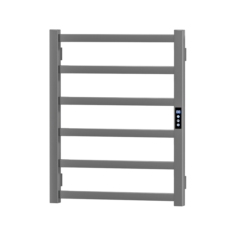 D46 Black/Gold Wall-Mounted Ladder-Style Heated Towel Rail