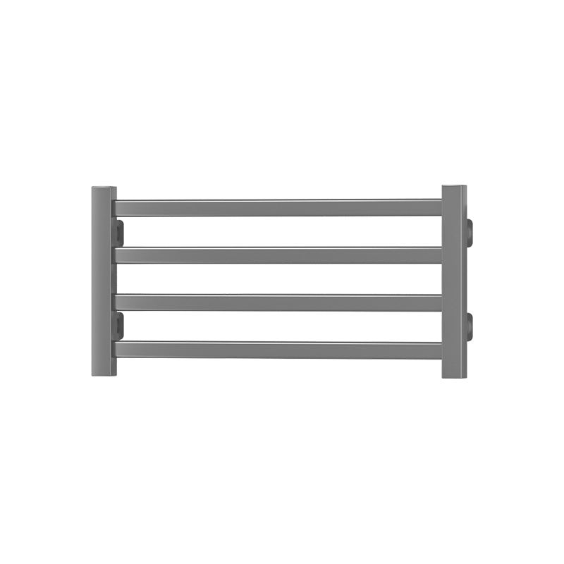P30 Black Wall-Mounted Vertical Heated Towel Rail